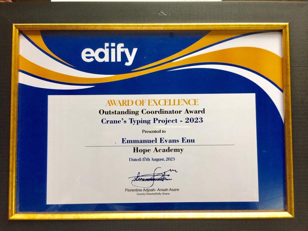 Edify Outstanding Coordinator Awards